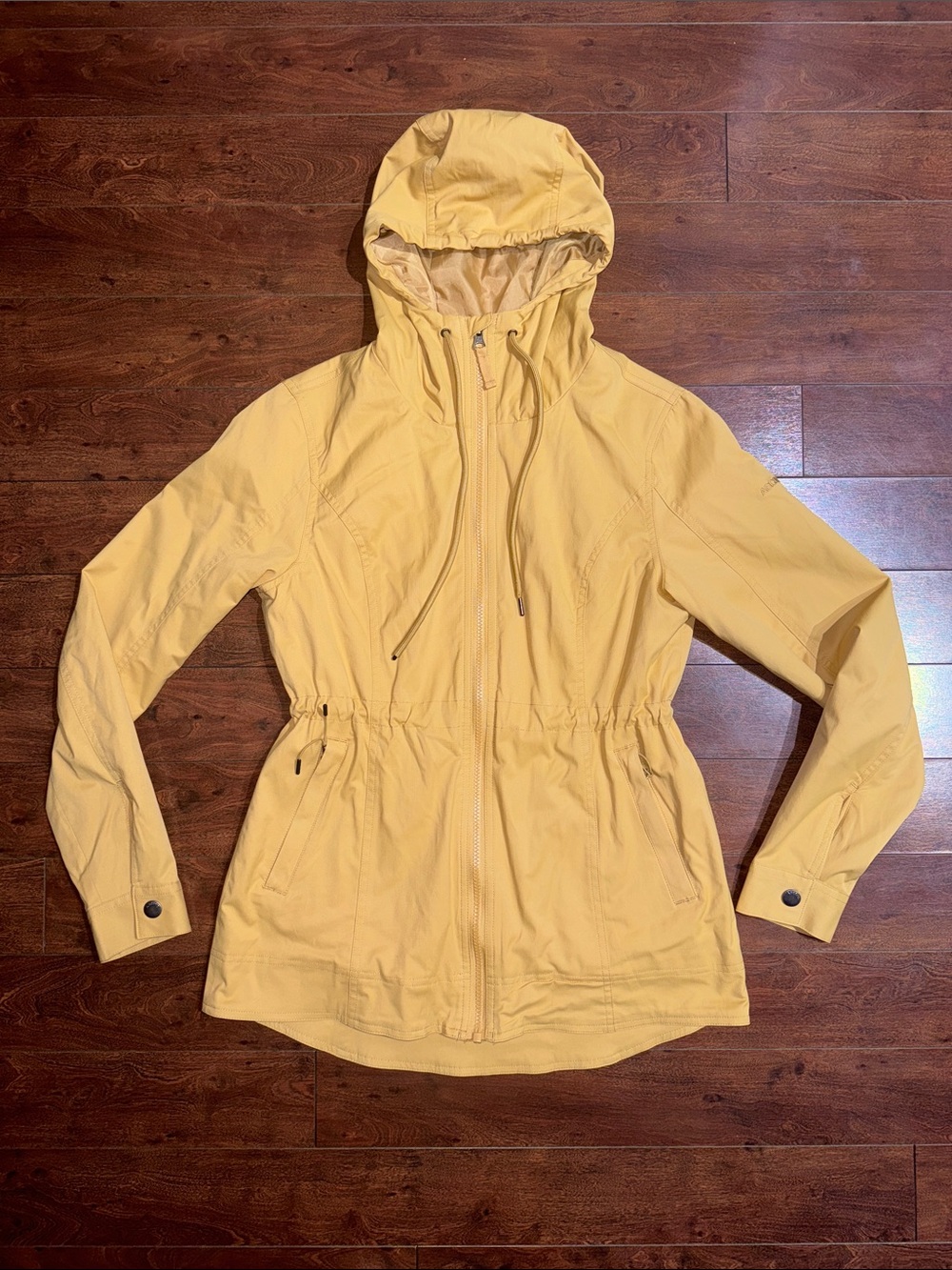 Women's Yellow Hooded Lightweight Jacket